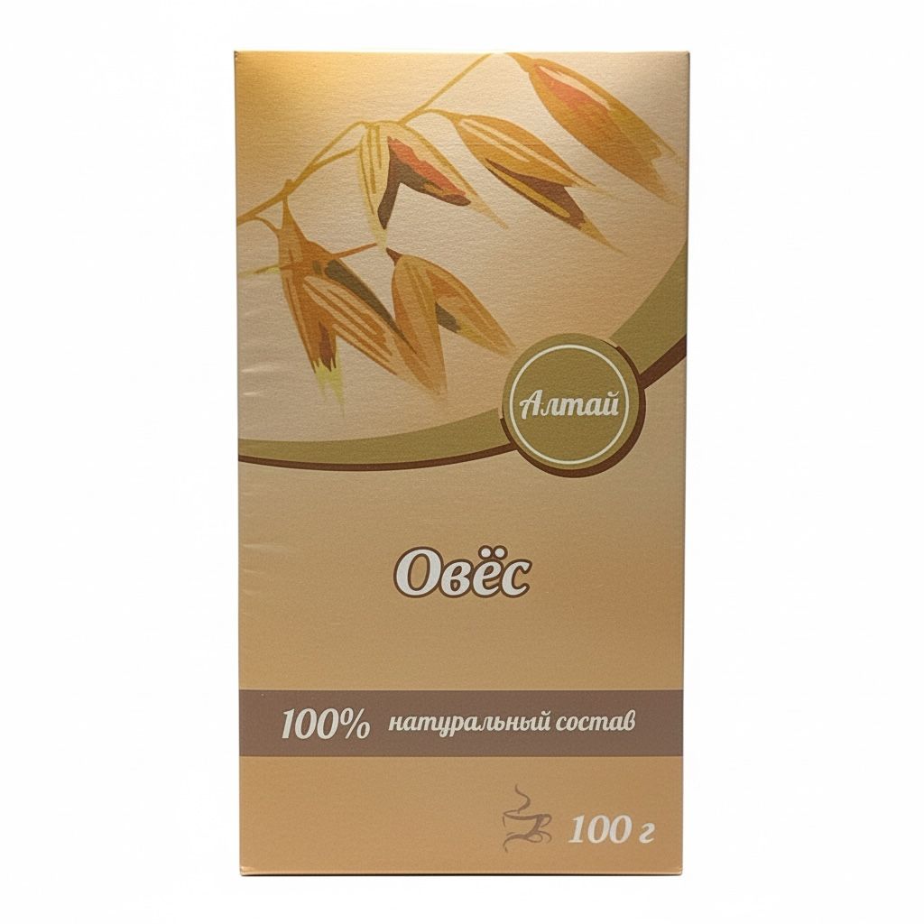 Овёс сушёный Алтай 100 г — натуральное растительное сырьё